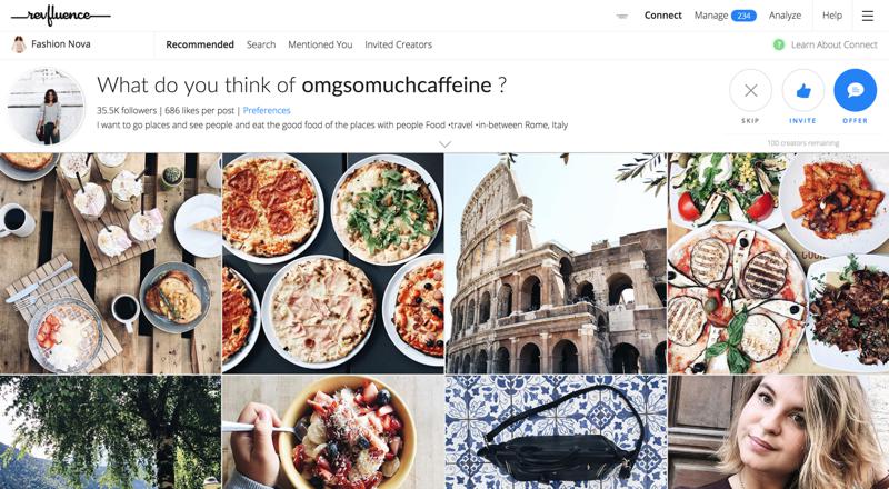 AspireIQ (formerly Revfluence) influencer marketing platform