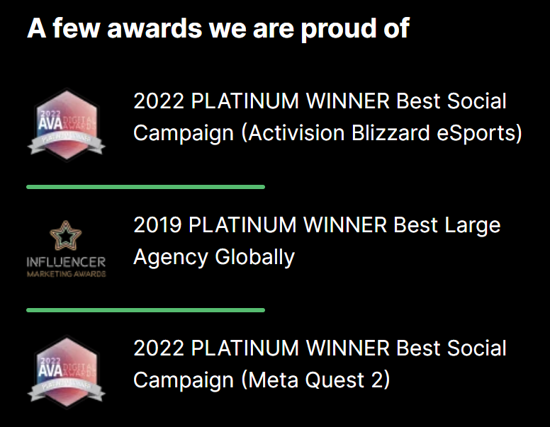 Viral Nation awards